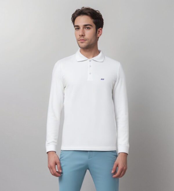 men's longsleeve polo - Image 2