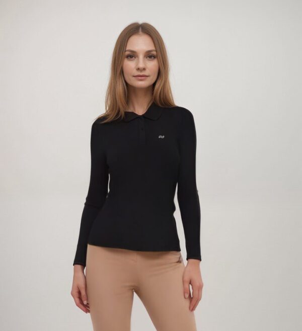women's longsleeve polo - Image 3